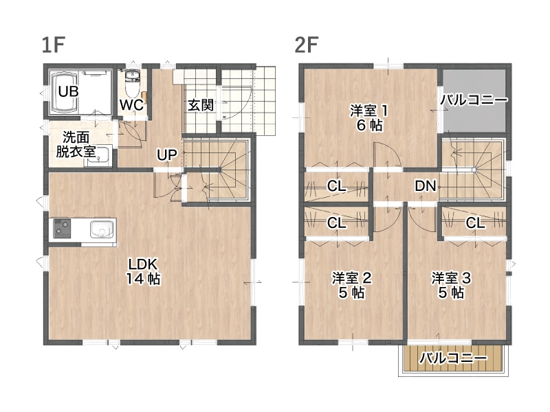 1・2F 間取図